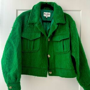 NAKD crop green jacket.